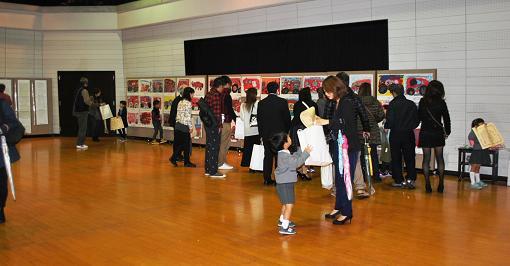 入賞作品展示会場の風景