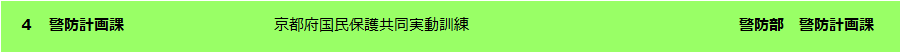 警防計画課通信