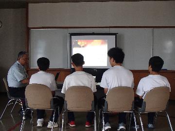 火事の怖さを勉強しました。
