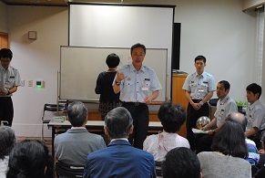 警防課長が手話で挨拶