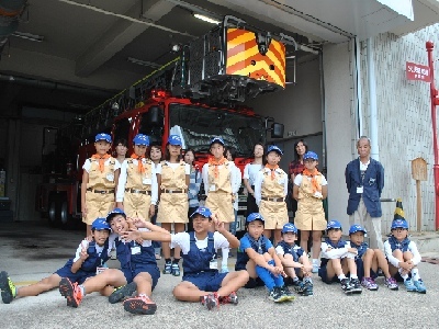 5月研修会　放水体験