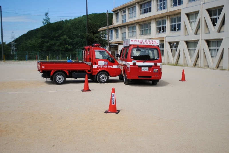 京都市消防局：H29.8.30 大津市消防局と合同訓練を実施