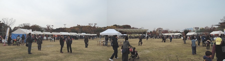 京都市消防団フェスタ，会場の全景