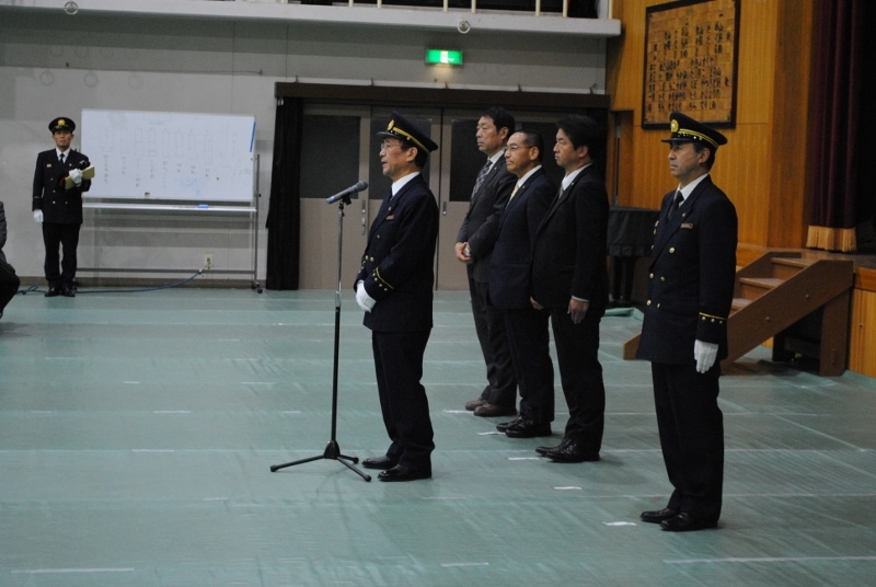 市長の激励