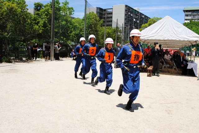 山階分団入場