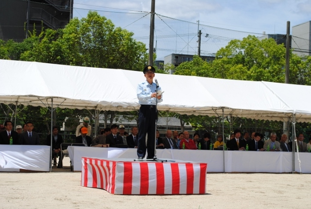 松崎耕三山科消防署長の講評