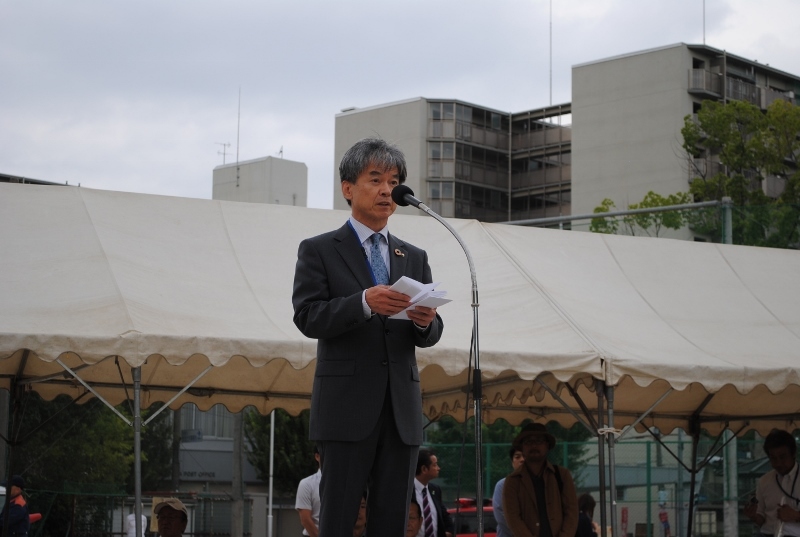 吉川雅則山科区長の祝辞