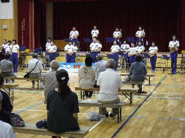 消防音楽隊の演奏