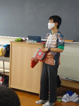 普通救命講習の説明の様子