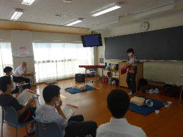 普通救命講習の説明の様子