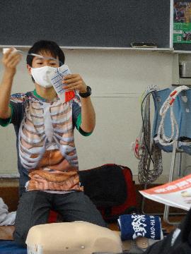 普通救命講習の説明の様子
