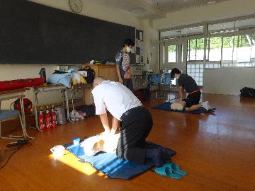 普通救命講習の説明の様子
