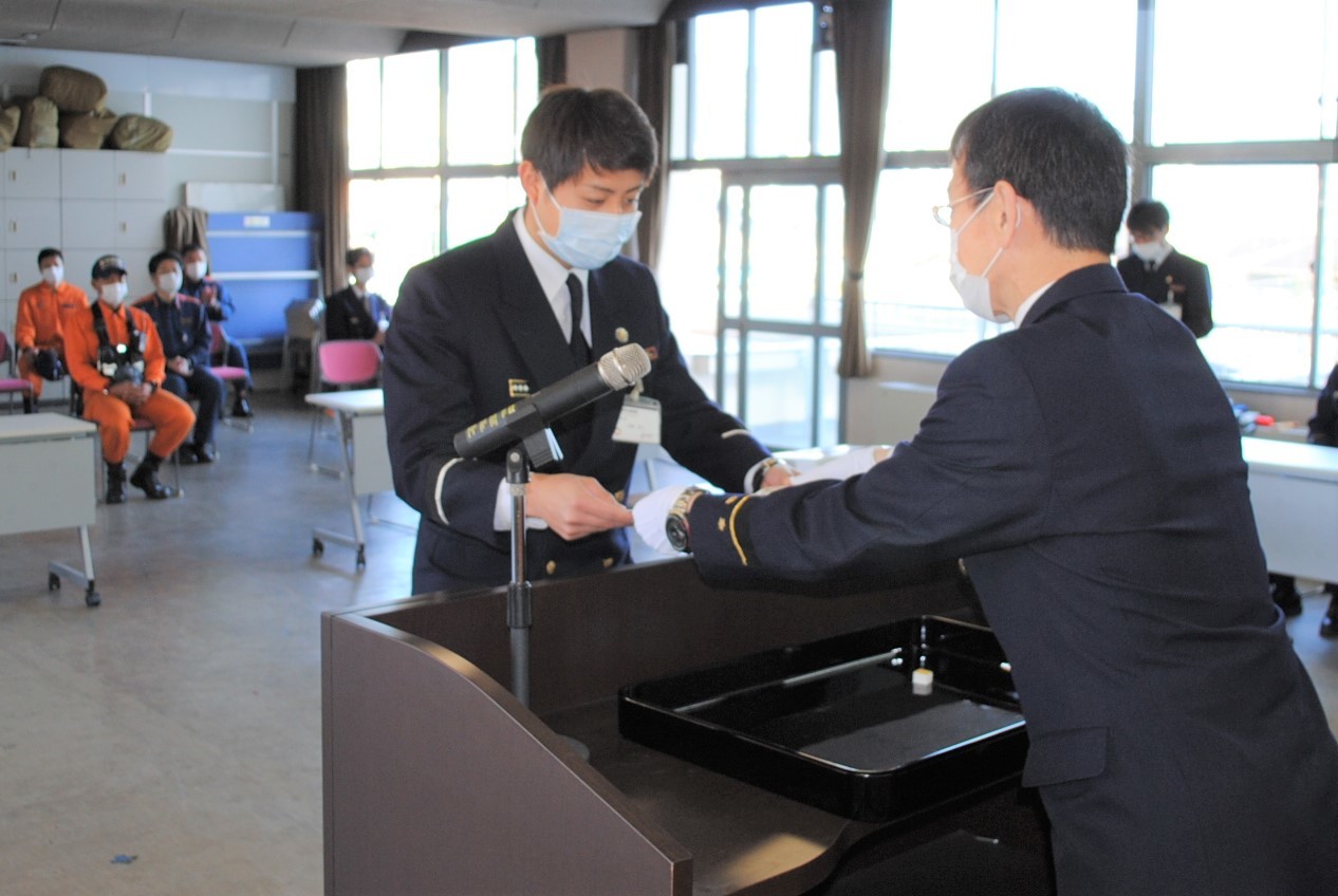 次は消防局での発表です。