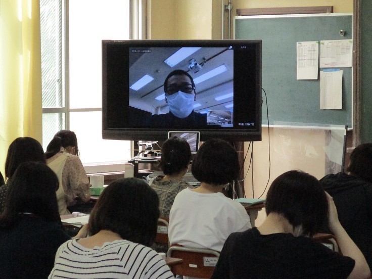 教室に戻って講習