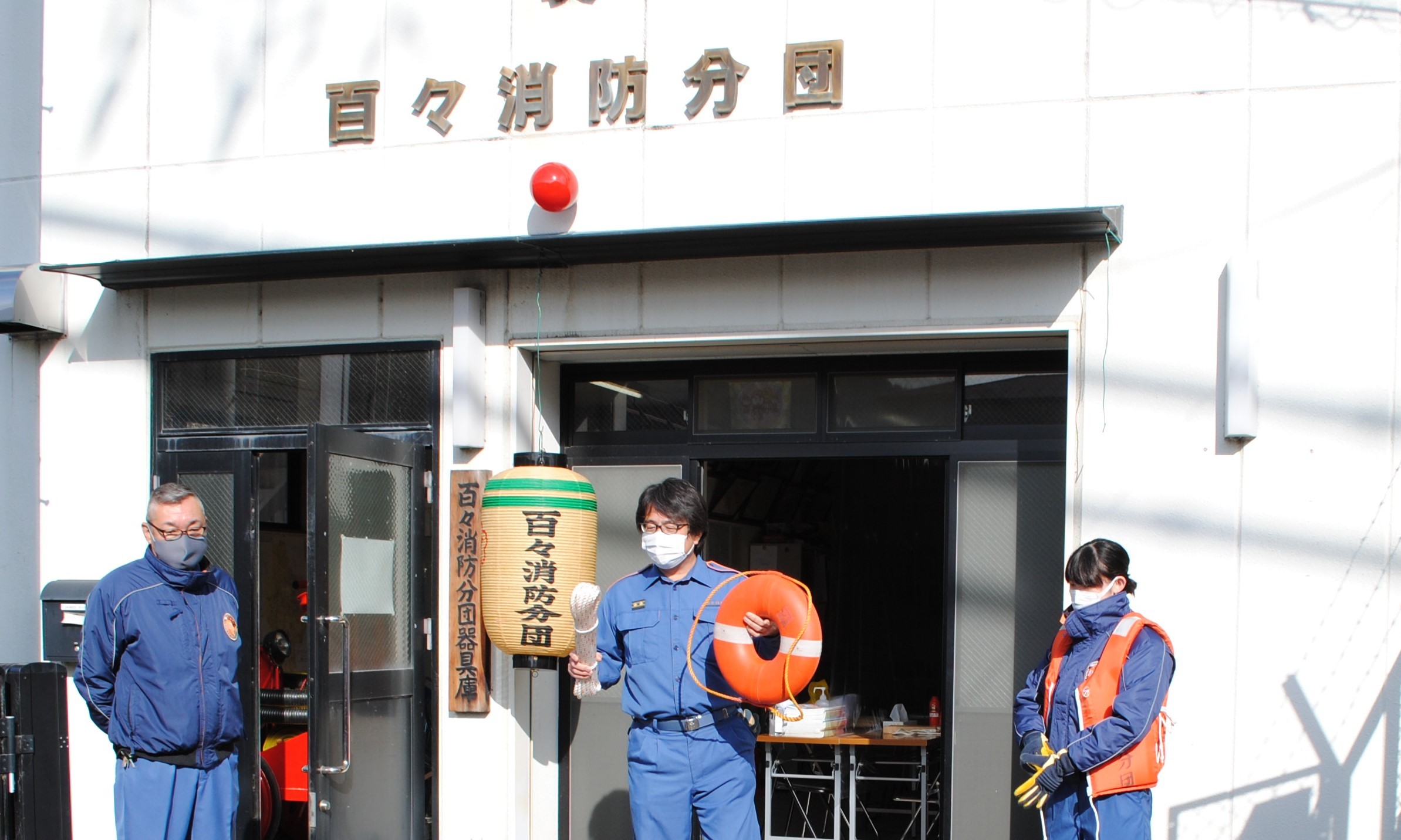 実際の器材を使って説明