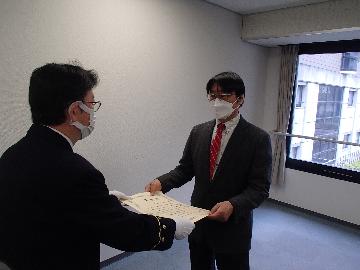 感謝状贈呈式