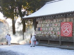 松尾大社自衛消防隊の活動