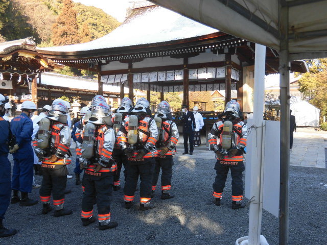 訓練講評のようす