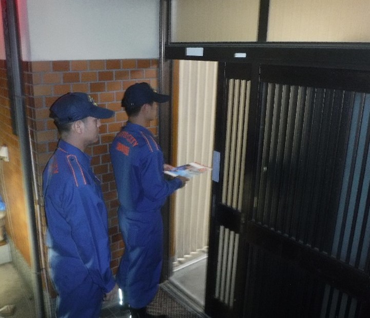 防火安全指導の写真