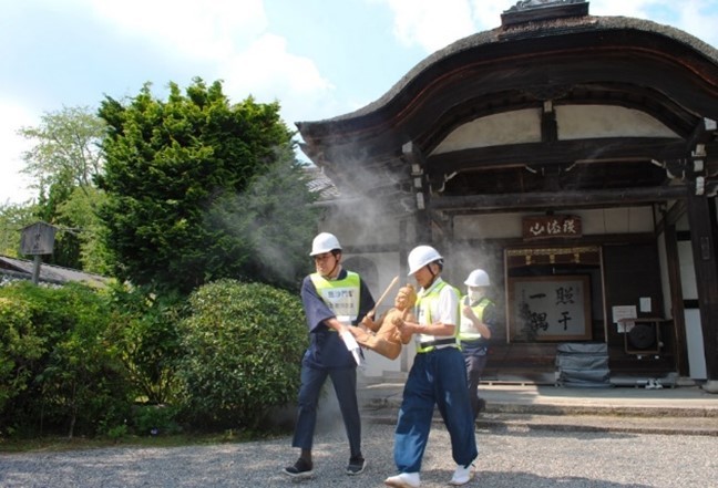 消防訓練の写真