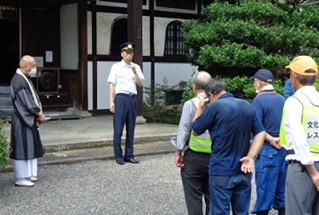 山科消防署長の講評の写真