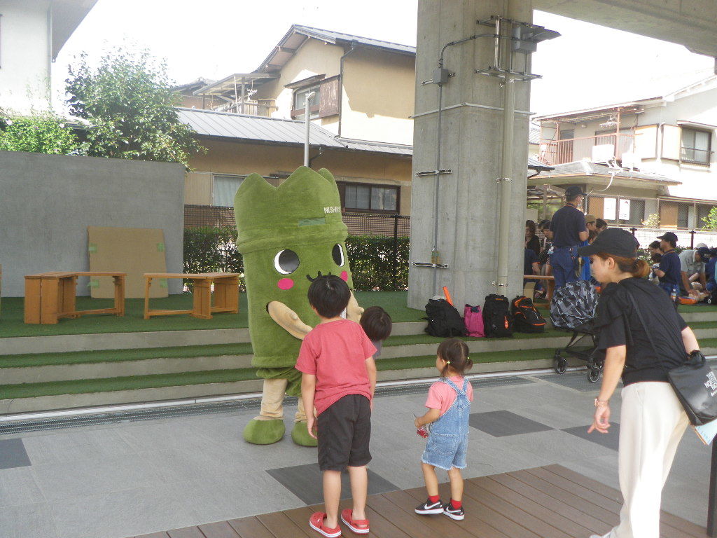 　たけにょんも応援参加！