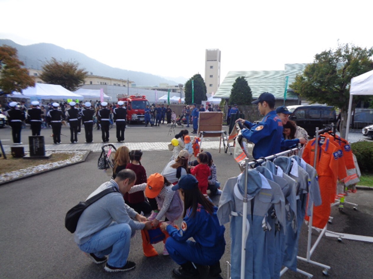 京都刑務所矯正展での防火PRの写真