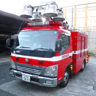 電源照明車の写真