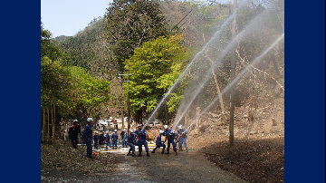 山科消防団を紹介するスライド
