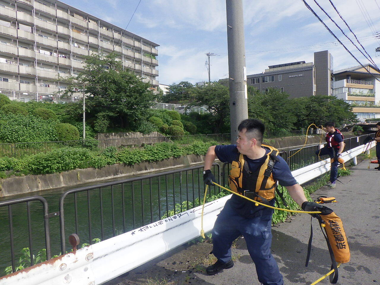 スローバックの投てき訓練