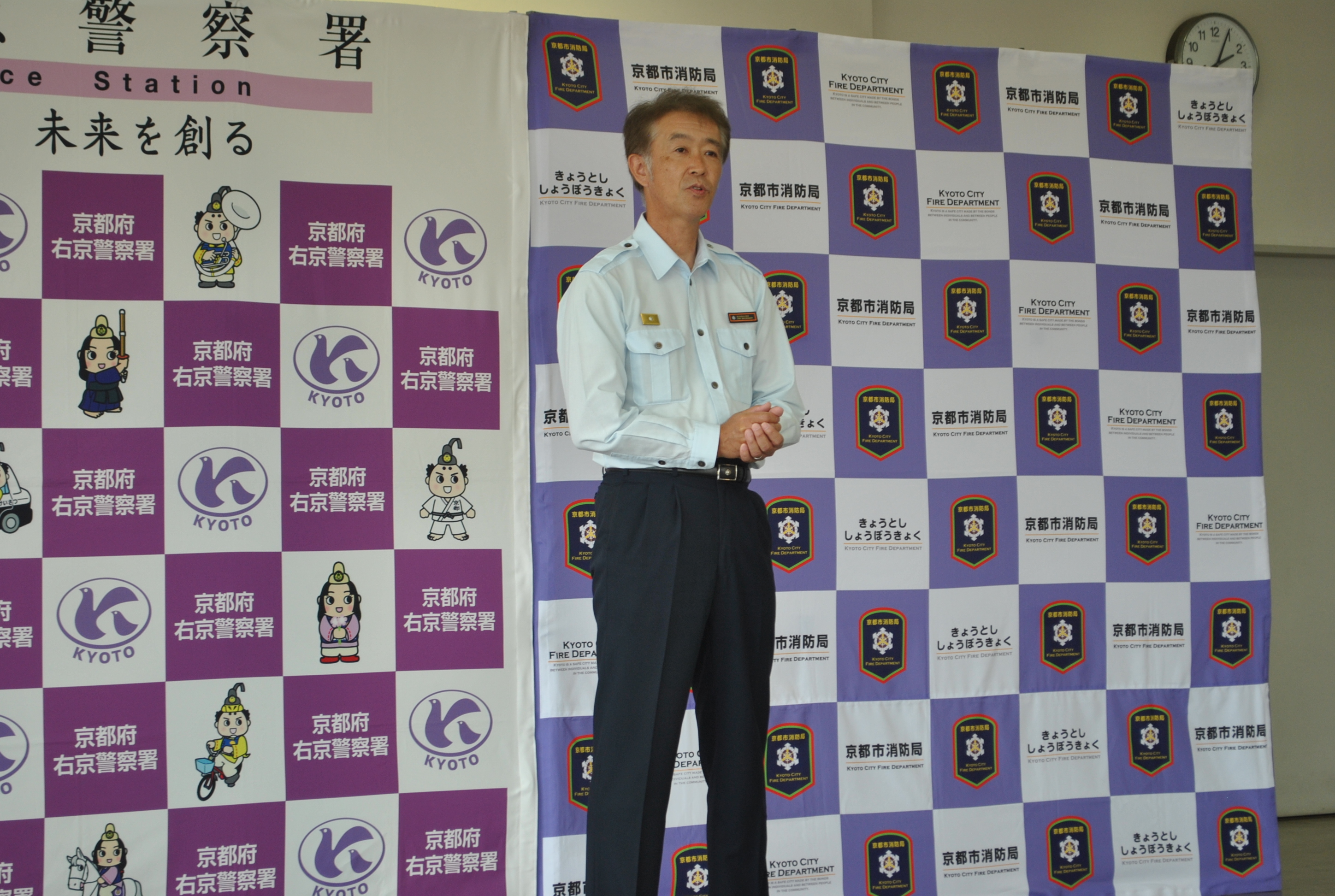 竹内消防署長から感謝のことば