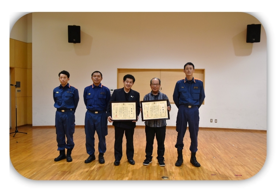 消火活動を一緒にした隊員達と