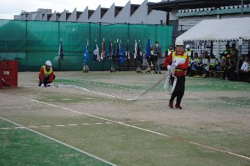 屋内消火栓操法訓練の様子