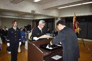 優良消防分団表彰（市長表彰）有済分団