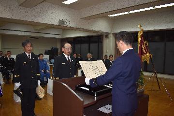 優良消防分団表彰（局長表彰）六原分団