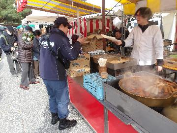 露店指導の様子