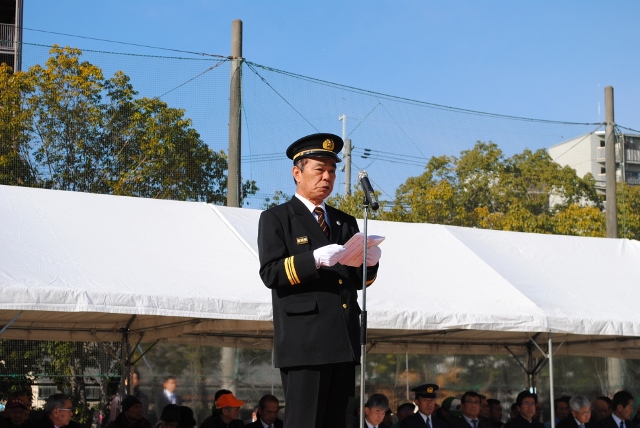 森田武士山科消防団長