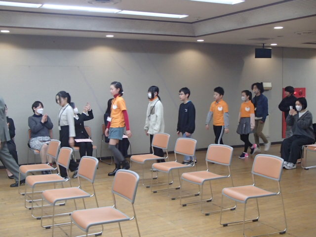 退団ジュニア消防団員入場