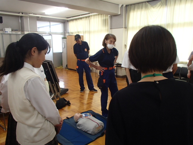 心肺蘇生法について説をしました
