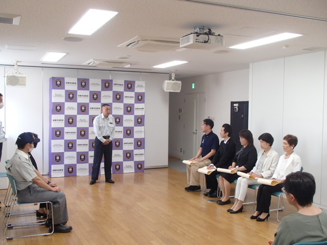 署長からのお話