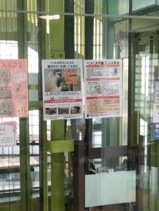 掲出してもらったポスター