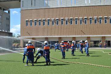 訓練（放水）の様子