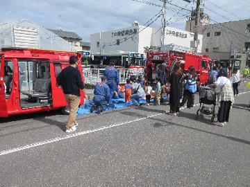 ちびっこ消防士に変身