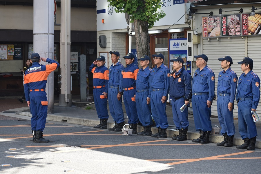 予防担当副団長による訓示