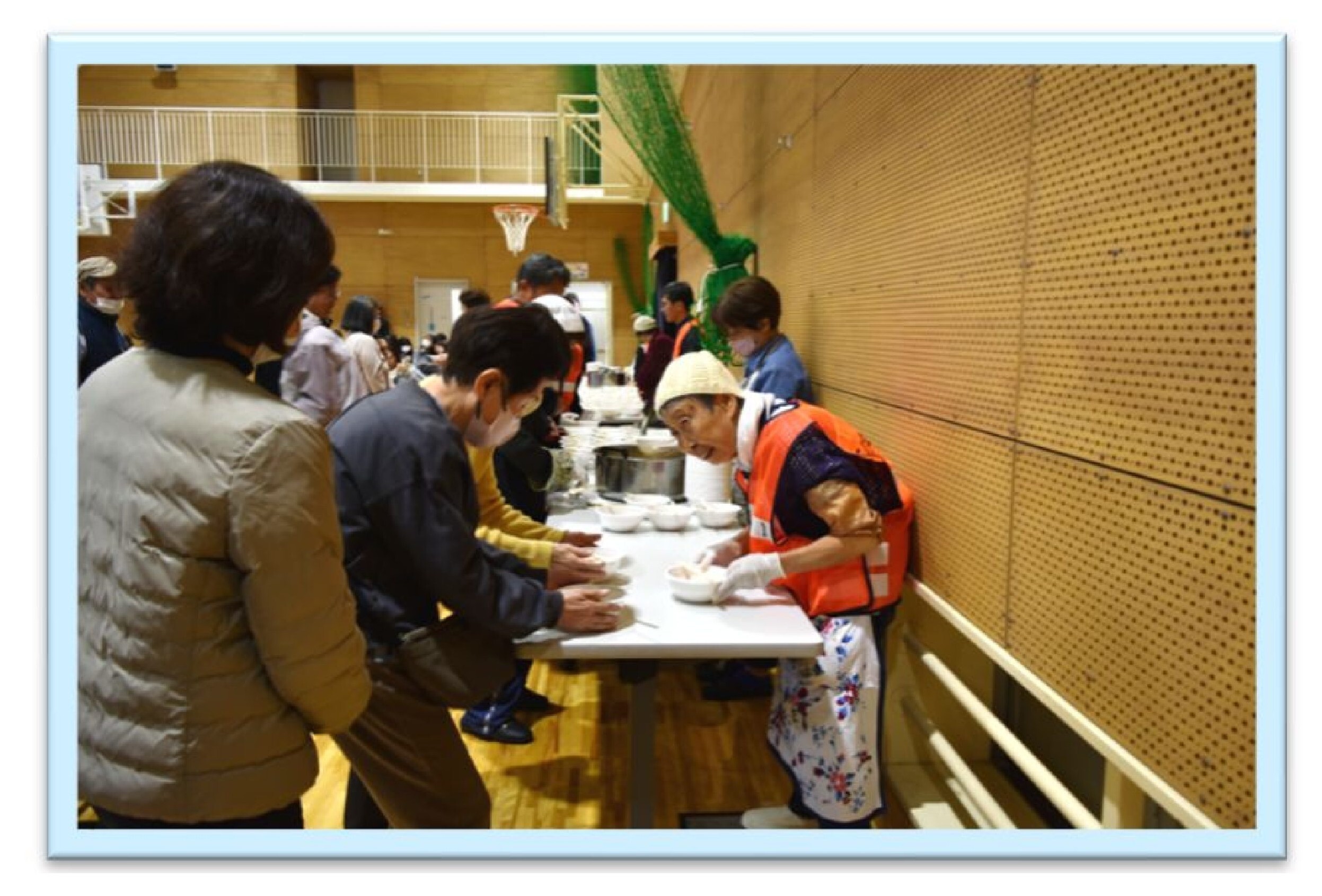 炊き出しの様子