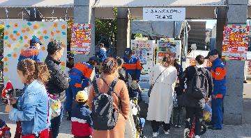 西京消防団のブースにもたくさんご来場いただきました。