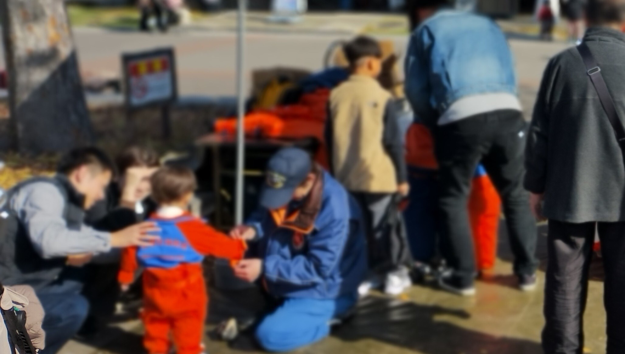 りりしい消防士に変身です！