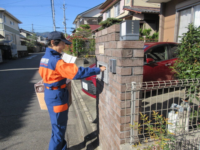 防火啓発活動のようす
