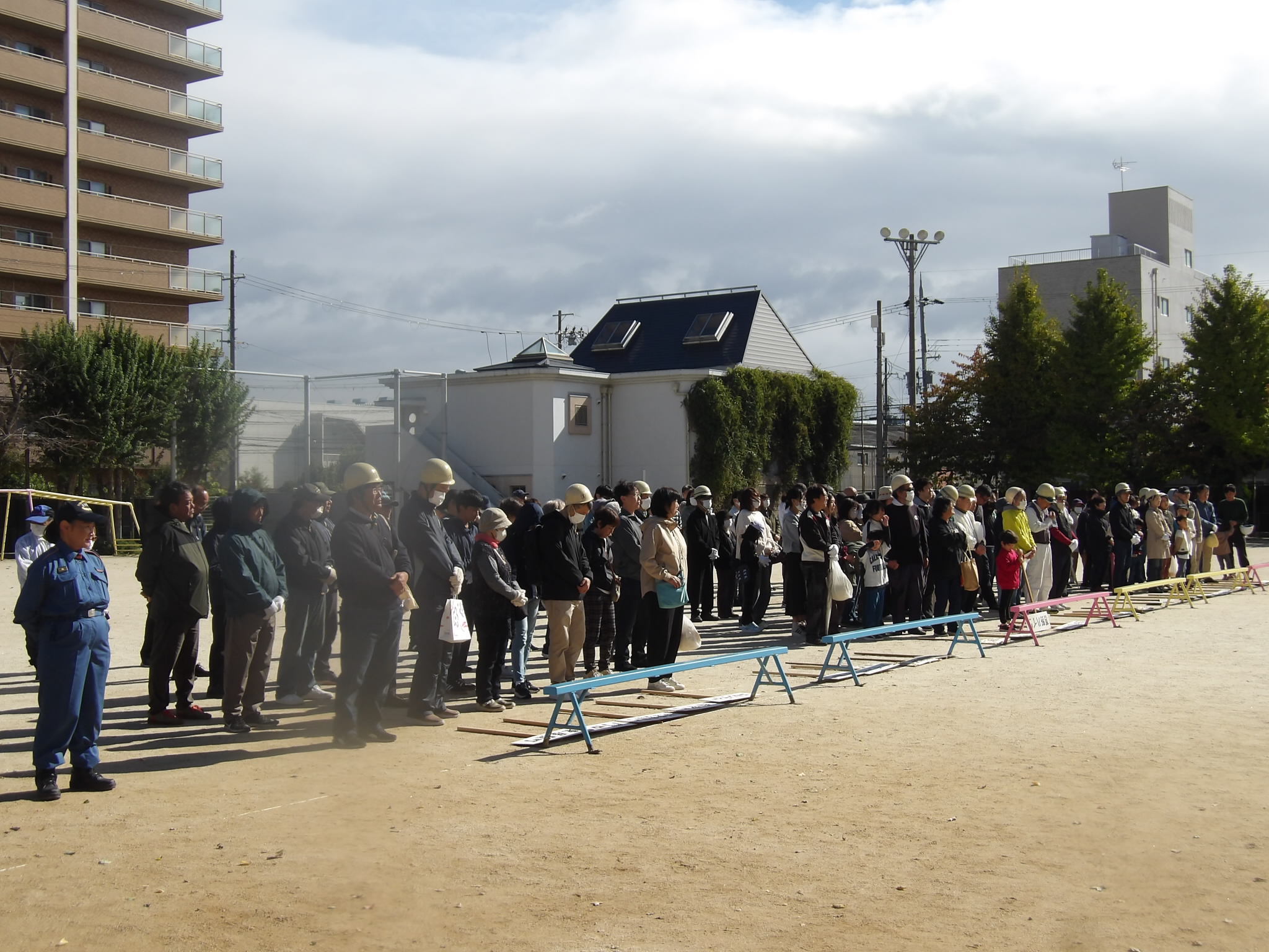 祥豊小学校に避難