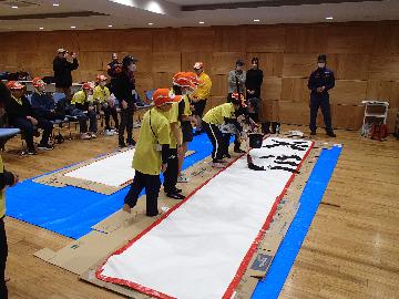 リレー書の様子